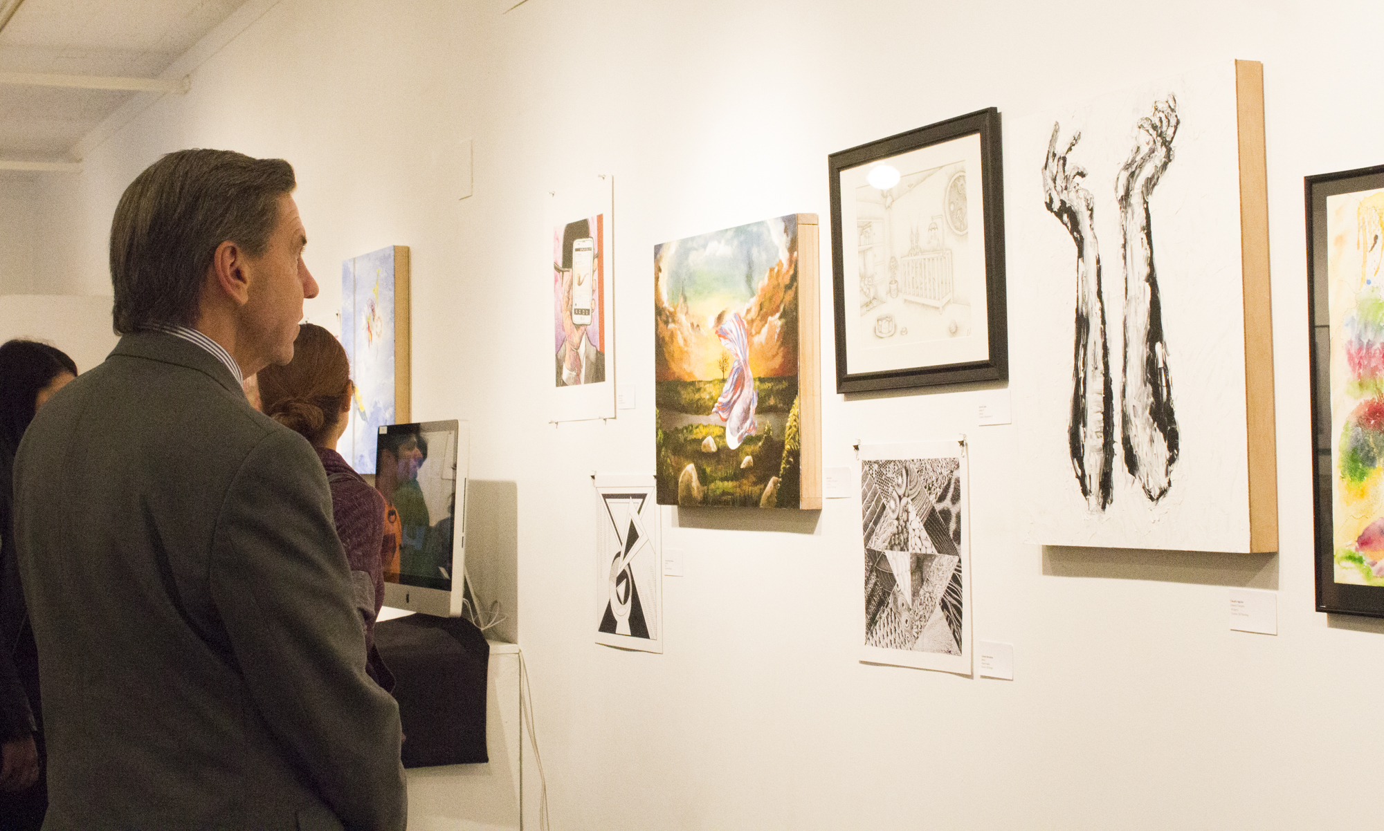 Student artwork showcased in the 2019 Juried Student Art Exhibit