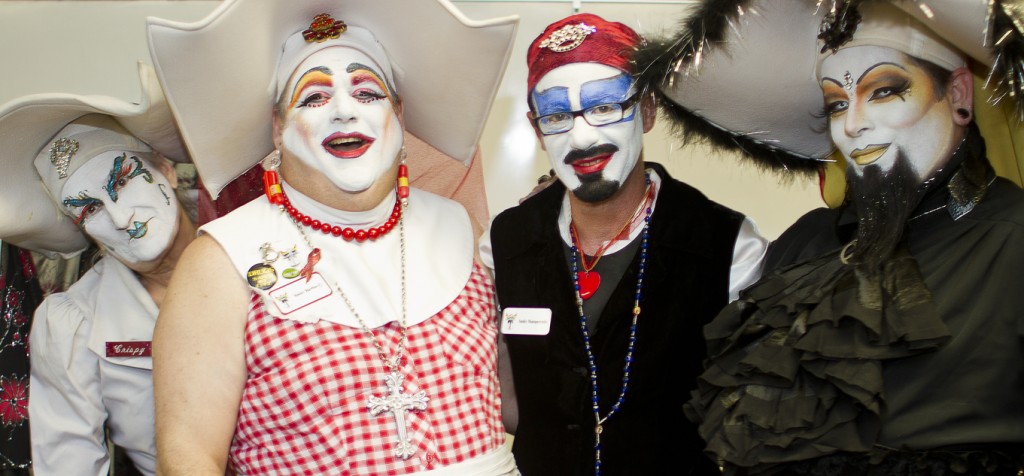 The Sisters of Perpetual Indulgence met with the Gay Straight Alliance Club in the village room 8345 on Wed. March 14 2012. Photo: Jose Romero