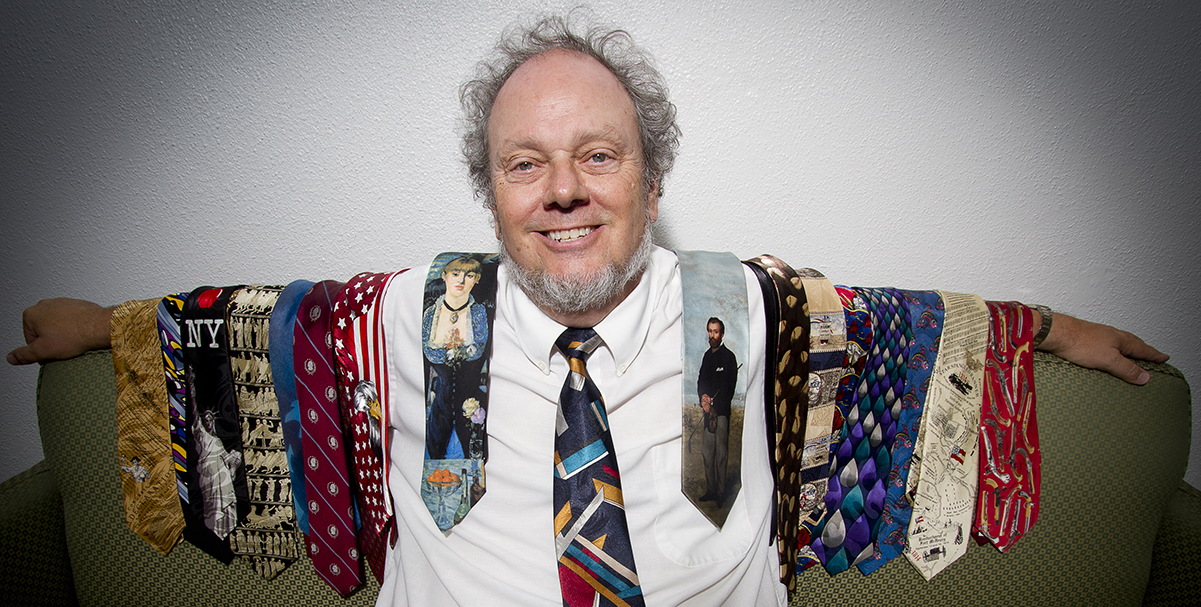 Professor passionate about neckties