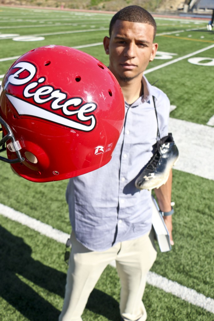 Bobby Baker, defensive back for the football team, is a spokesperson for the "Be You" anti-bullying campaign. Photo: Giuliana Orlandoni