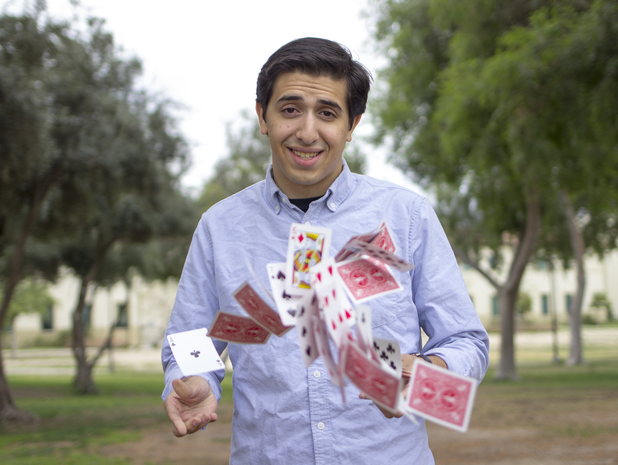 Student magician dazzles the crowds on and off campus