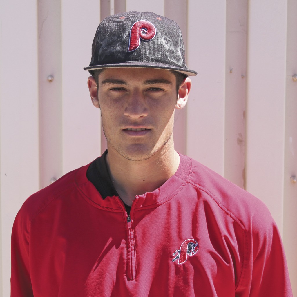 Austin Peters, pitcher for the Bulls threw a complete game against Allan Hancock College on Friday, March 27. Photo: Megan Moureaux 