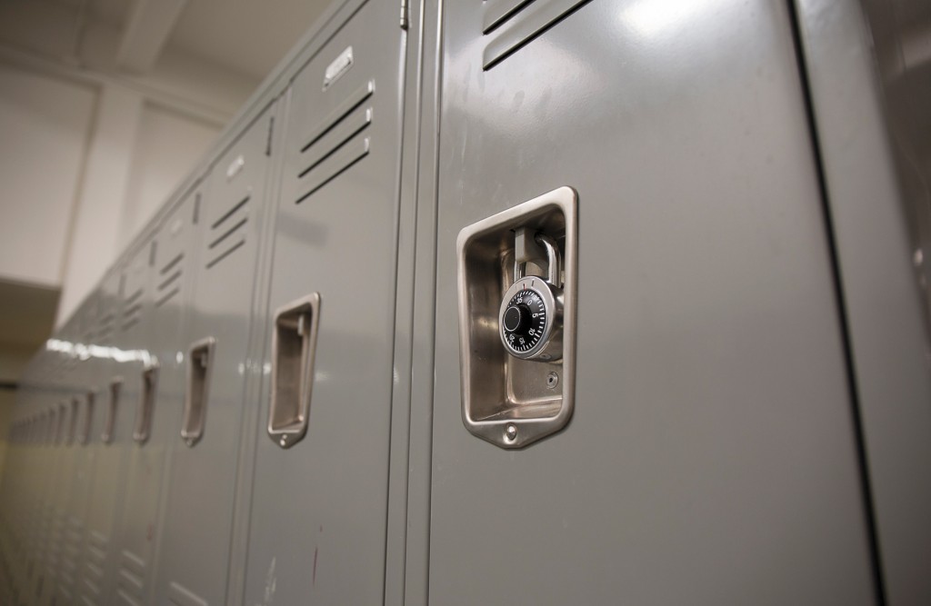 There has been a rise in theft in the locker rooms on the Pierce College campus. An unlocked locker may result in stolen belongings. A locker with a combination lock at the Pierce College women's locker room on April, 11, 2016, Woodland Hills, Calif. Photo: Taylor Arthur