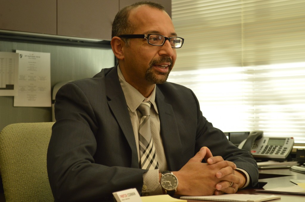 William A. Marmolejo, new Dean for Student Services at Pierce College, Woodland Hills, Calif. on Thursday, Feb. 11, 2016. Photo: Laura Chen