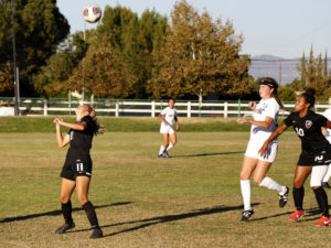 Soccer game between Pierce College and College of the Canyons, score is 0-0, Adriana Sosa is number 11 attack for Pierce, on soccer field, Pierce College, on Nov. 11 2016, Woodland Hills, Clif., photo by Abdolreza Rastegarrazi/Roundup.