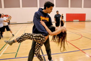 Hargun Singh and Taylor Sacks take up a salsa dance class at Pierce College on Nov, 20, 2016. Photo By: Sonia Gurrola