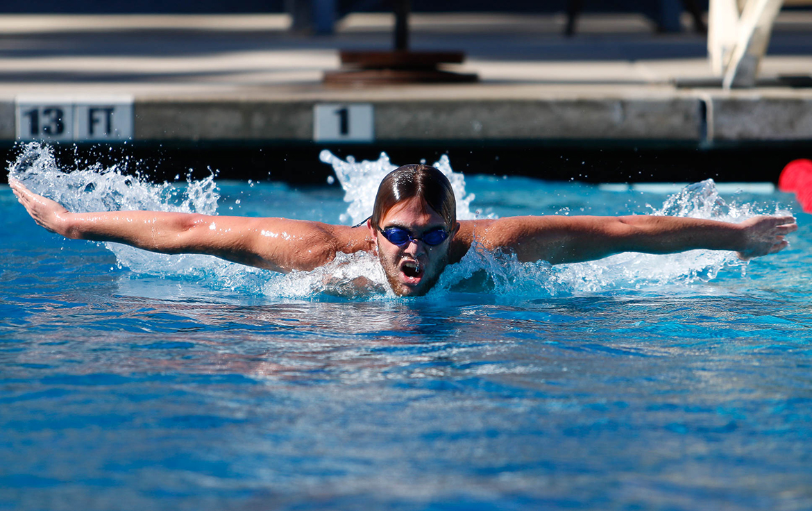 Going for gold in the 100-meter fly