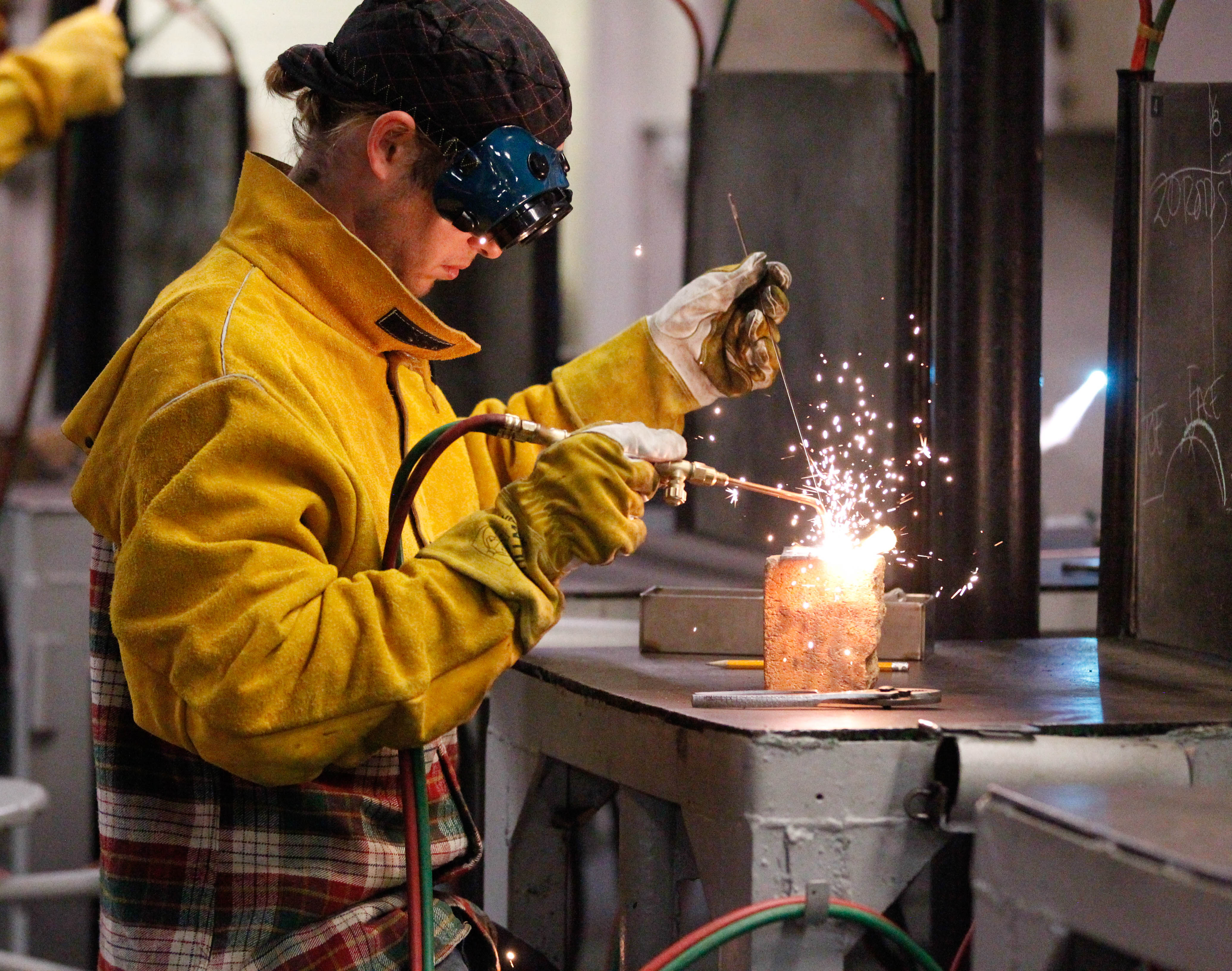Light a flame, weld some metal
