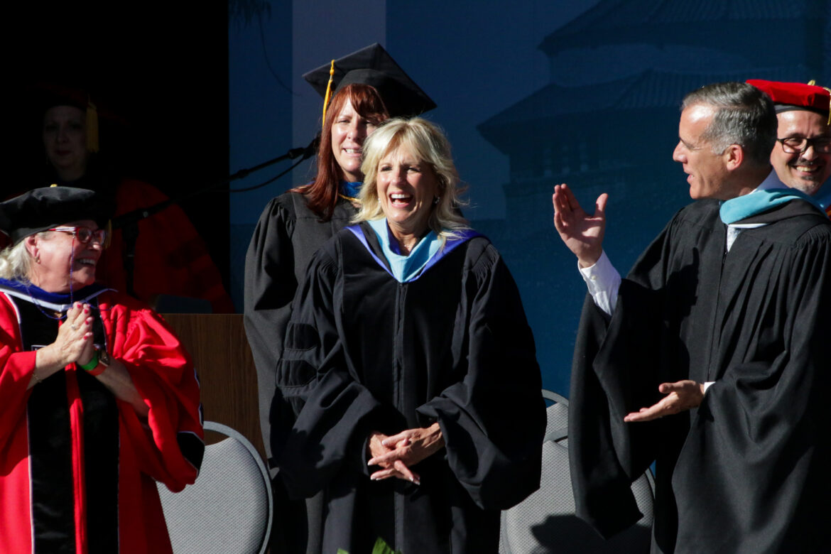 First Lady speaks at commencement ceremony